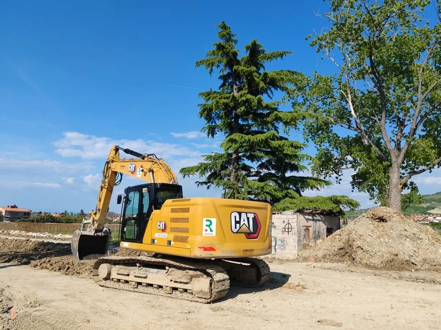 Excavation equipment ready for a job